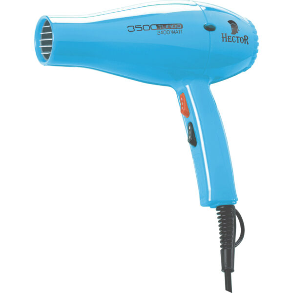 HECTOR PROFESSIONAL 3500 TURBO HAIR DRYER | Blue <br><span style="color:#939598;">Professional Blower 2400 Watt</span>