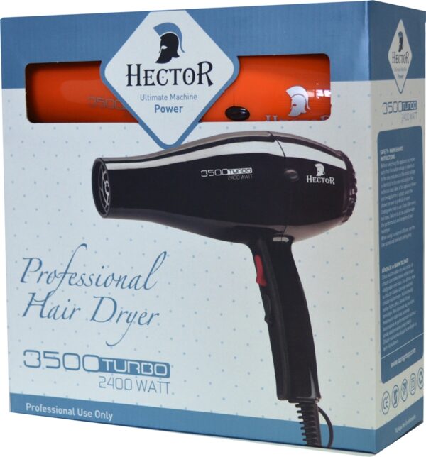 HECTOR PROFESSIONAL 3500 TURBO HAIR DRYER | Orange - Image 3