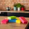 ⁦SCOURING SPONGE COLOUR LUX | 6 Pcs +1 Free⁩ - الصورة ⁦4⁩